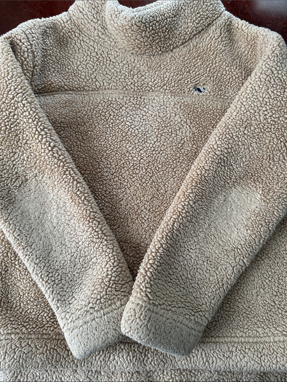 Vineyard Vines Kids Cream Sherpa Pullover Hoodie